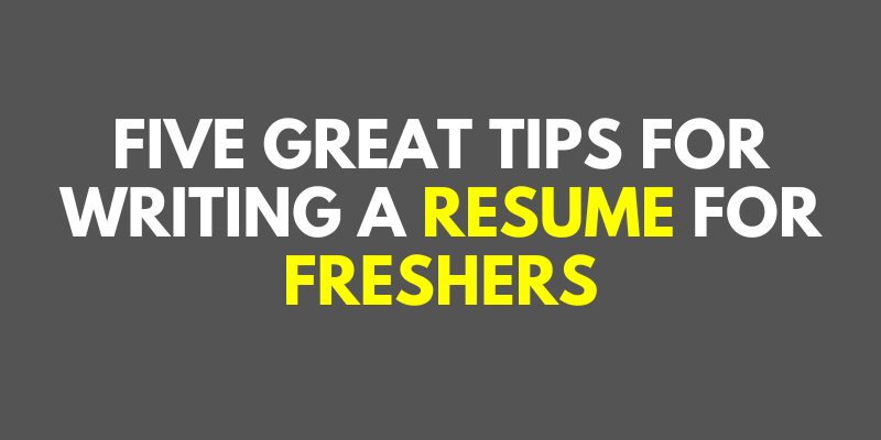 Freshers Jobs